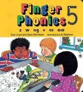 Finger Phonics book 5: in Precursive Letters (British English edition)