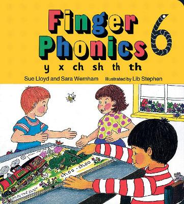 Finger Phonics book 6: in Precursive Letters (British English edition)