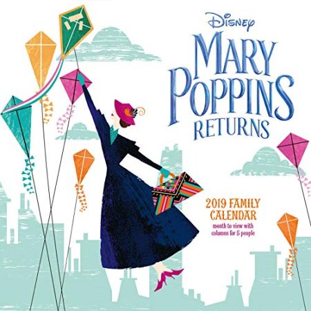 Mary Poppins Classic Family Organiser Official 2019 Calendar - Square Wall Calendar Format