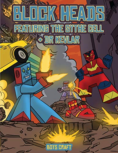 Boys Craft (Block Heads - Featuring the Sythe Cell & Dr Kevlar): This Block Heads paper crafts book for kids comes with 7 specially selected 3D Block Head characters and 1 hoverboard