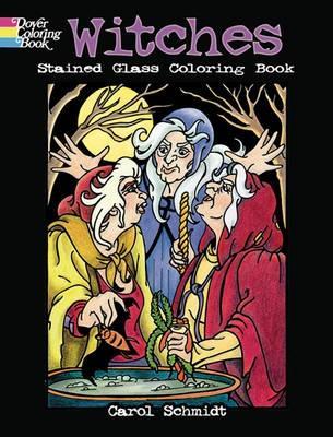 Witches Stained Glass Coloring Book