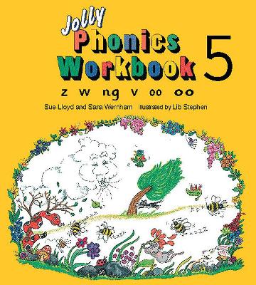 Jolly Phonics Workbook 5: in Precursive Letters (British English edition)