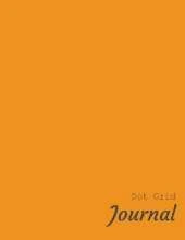 Dot Grid Journal: Track your thoughts - 8.5 X 11 inches - Place to write the date - Grey dots - 150 pages - Burnt Orange Cover