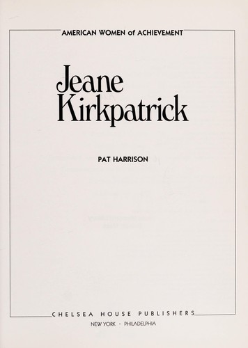 Jeanne Kirkpatrick: Diplomat
