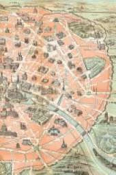 Paris Vintage Map Field Journal Notebook, 100 pages/50 sheets, 4x6