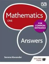 Mathematics for Common Entrance One Answers