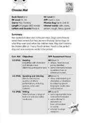BC JD Plays Lime/3C Choose Me Guided Reading Card