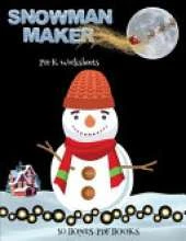 Pre K Worksheets (Snowman Maker): Make your own snowman by cutting and pasting the contents of this book. This book is designed to improve hand-eye coordination, develop fine and gross motor control, develop visuo-spatial skills, and to help children sus