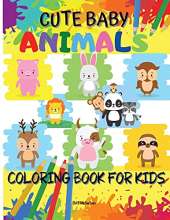 Cute Baby Animals Coloring Book For Kids