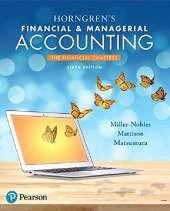 Horngren's Financial & Managerial Accounting, the Financial Chapters