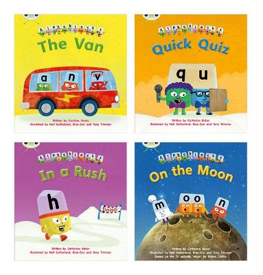 Learn to Read at Home with Bug Club Phonics Alphablocks: Phase 3 - Reception term 2 (4 fiction books) Pack A