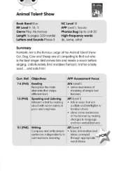BC JD Plays Blue (KS1)/1B Animal Talent Guided Reading Card