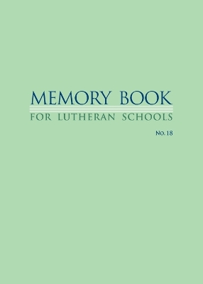Memory Book For Lutheran Schools