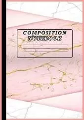 Composition Notebook: Cute Wide Ruled Paper Notebook Journal Marbled Wide Ruled Notebook For School Wide Blank Lined Workbook for Kids