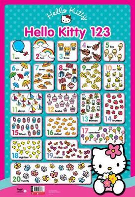 Hello Kitty Wall Chart: 123