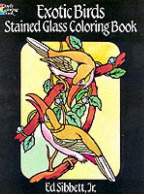 Exotic Birds Stained Glass Colouring Book