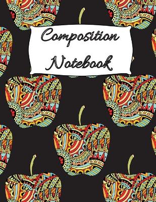 Composition Notebook: Simple linear notebook with college ruled 100 pages (8.5x11 format) / Composition Notebook for students / Wide Blank Lined Workbook / Linear Journal / Crazy Fruits Collection