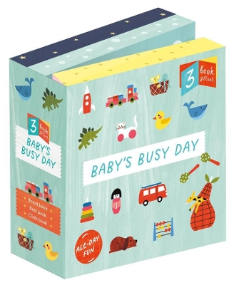 Baby's Busy Day: 3 Book Gift Set - All Day Fun - Board Book, Bath Book, Cloth Book