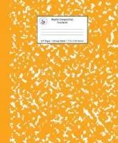 Marble Composition Notebook College Ruled: Orange Marble Notebooks, School Supplies, Notebooks for School
