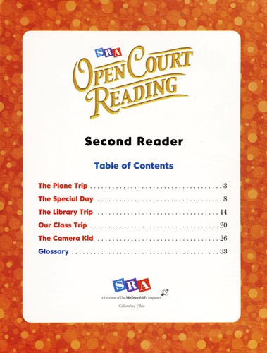 Open Court Reading - Second Reader - Grade 1