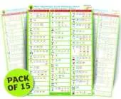 Oxford Reading Tree Floppy's Phonics Sounds and Letters: Mini Alphabetic Code Tabletop Chart Pack of 15