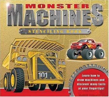 Monster Machines Stenciling Book