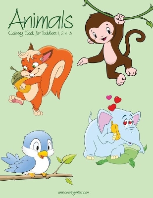 Animals Coloring Book for Toddlers 1, 2 & 3