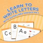 Learn To Write Letters With Guidelines Grades Pk-1