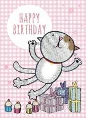 Pets - Happy Birthday Card-Book: 6 Card-Book Pack