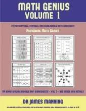 Preschool Math Games (Math Genius Vol 1): This Book Is Designed for Preschool Teachers to Challenge More Able Preschool Students: Fully Copyable, Printable, and Downloadable