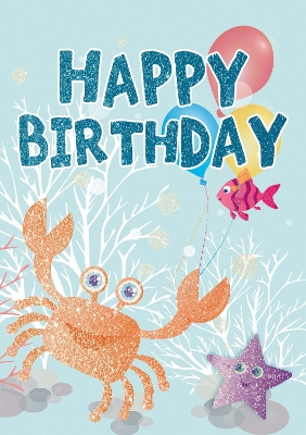 Under the Sea - Happy Birthday Card-Book: 6 Card-Book Pack