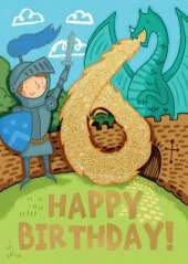 Knights (Age 6) - Happy Birthday Card-Book: 6 Card-Book Pack