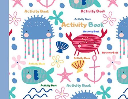 Activity Book: Preschool Activity Book: Numbers learning and coloring images and scissors skills /Ages: 3-5