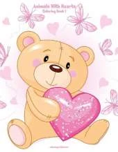 Animals with Hearts Coloring Book 1