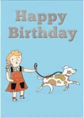 Pets - Happy Birthday Card-Book: 6 Card-Book Pack