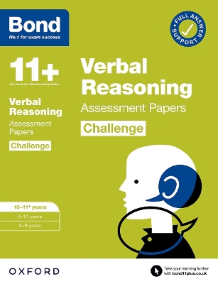 Bond 11+ Verbal Reasoning Challenge Assessment Papers 10-11 years: Ready for the 2026 exam (for GL Assessment & other 11 plus exams)