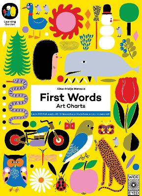 First Words: Art Charts: Learn 100 first words with 12 decorative prints to hang on your nursery wall