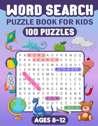 Word Search Puzzle Book for Kids: Word Searches For Kids Ages 8-12