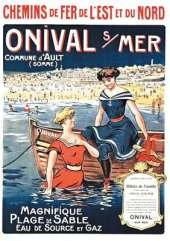 Carnet Blanc, Affiche Chemins de Fer Onival-Sur-Mer