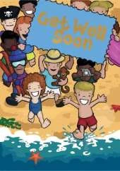 Holidays - Get Well Colouring Card-Book: 6 Card-Book Pack