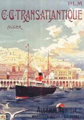 Carnet Blanc, Affiche Transatlantique Alger