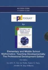 PDToolKit -- Access Card -- for Elementary and Middle School Mathematics: Teaching Developmentally: The Professional Development Edition