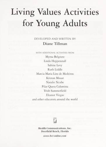 Living Values: Activities for Young Adults