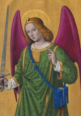 Carnet Blanc, Heures Anne de Bretagne, Ange A L'Epee