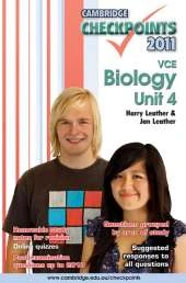 Cambridge Checkpoints VCE Biology Unit 4 2011
