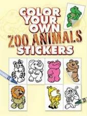 Color Your Own Zoo Animals Stickers