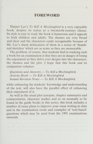 Students' Guide to Harper Lee's "To Kill a Mockingbird"
