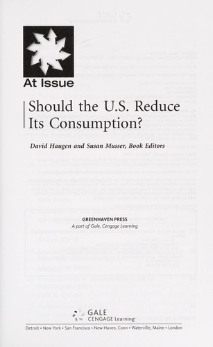 Should the U.S. Reduce Its Consumption?