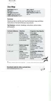 Bug Club Green A Zoo Map Guided Reading Card