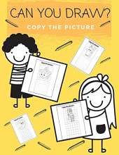 Can You Draw? Copy the Picture: How to draw Copy the picture Coloring book for kids Large size 8.5x11